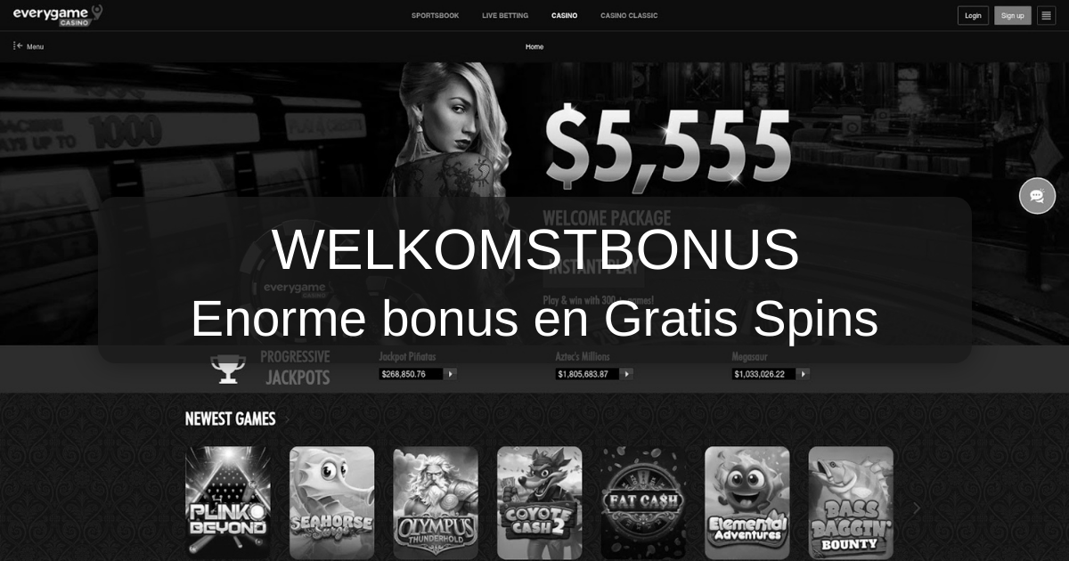 Everygame Casino welcome bonus