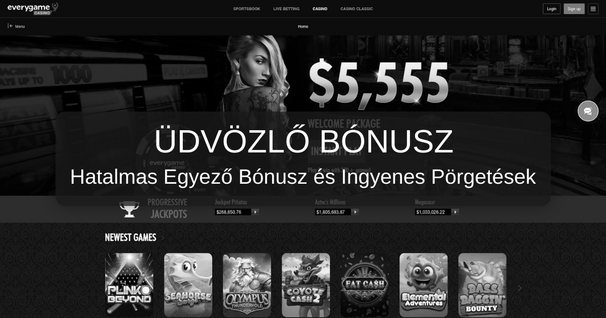 Everygame Casino welcome bonus